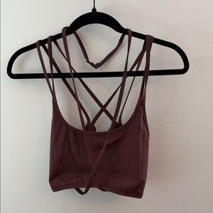 Strappy Burgundy Crop Top